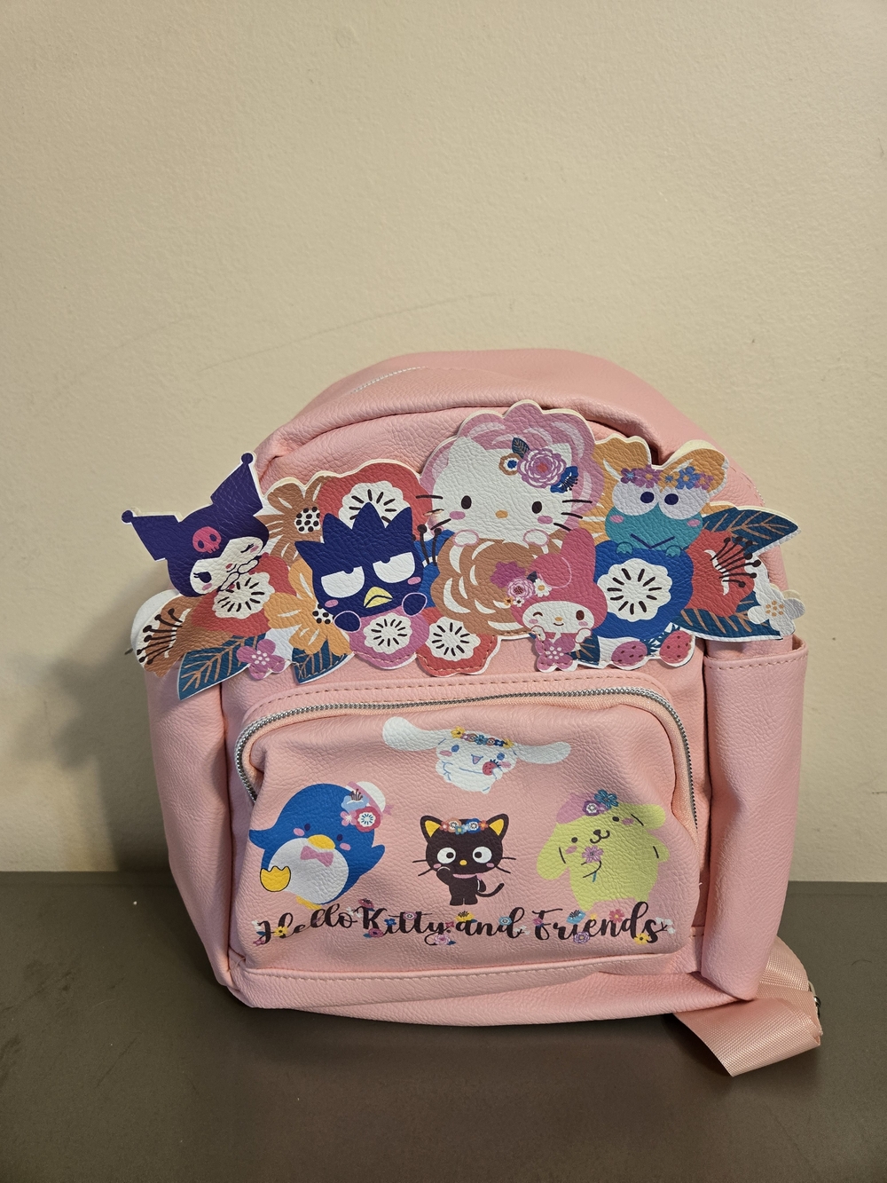 Sanrio Hello Kitty and Friends Pink Floral 10" Mini Backpack
